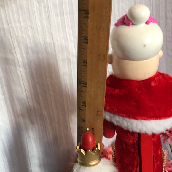 Christmas Nutcrackers wooden Mrs Santa Claus with cookies & smaller sold… - Picture 12 of 12